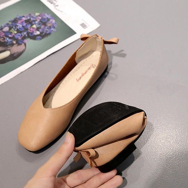 Buty Damskie Bowknot Miękkie Na Co Dzień Mieszkania