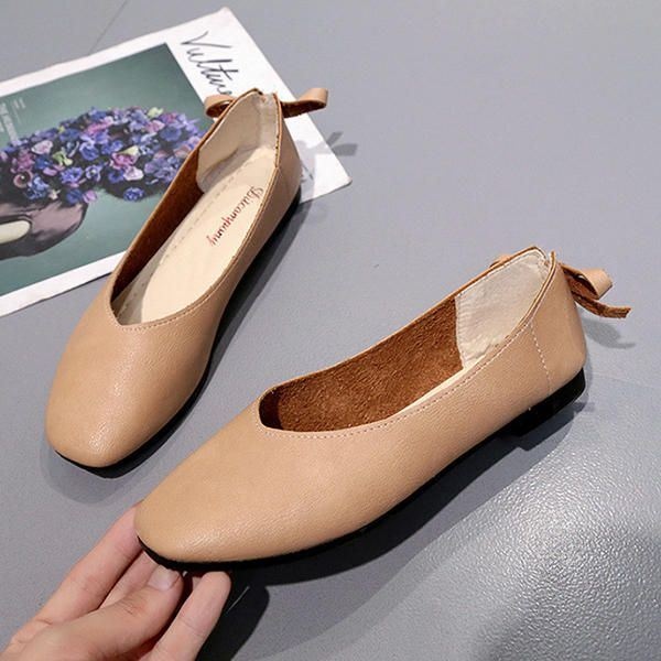 Buty Damskie Bowknot Miękkie Na Co Dzień Mieszkania