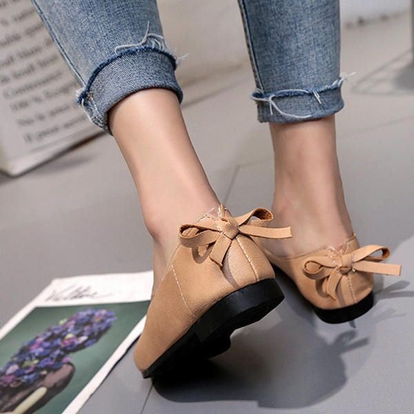 Buty Damskie Bowknot Miękkie Na Co Dzień Mieszkania