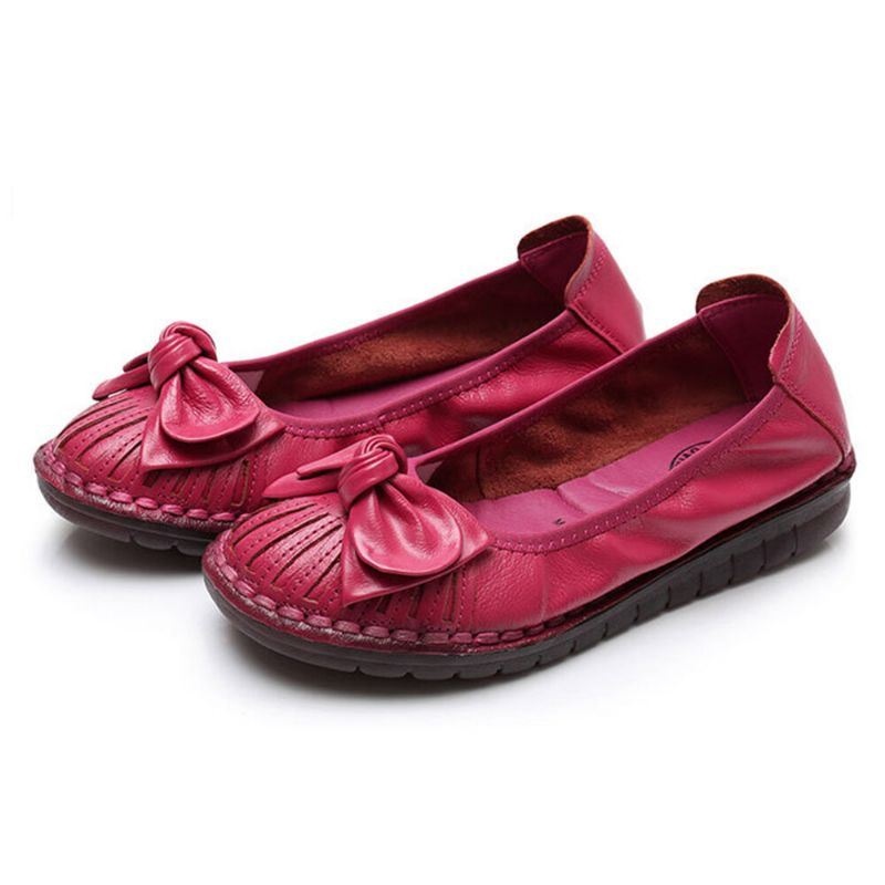 Kobiety Bowknot Decor Wygodne Antypoślizgowe Mokasyny Na Co Dzień
