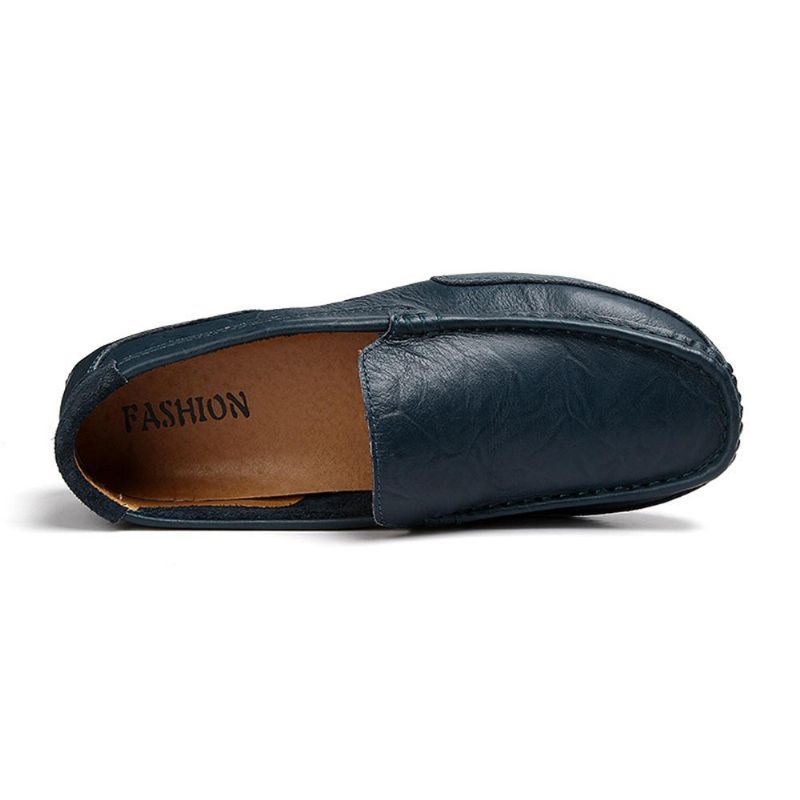 Męska Skóra Bydlęca Na Co Dzień Lekkie Miękkie Podeszwy Walking Slip On Flats