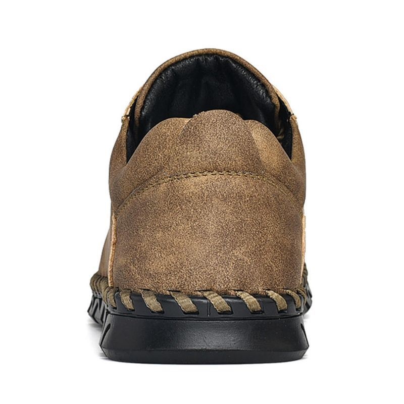 Męska Skórzana CZapka Z Podnoskiem W Stylu Vintage