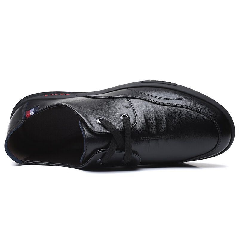Męskie Buty Ze Skóry Bydlęcej Antypoślizgowe Business Casual Flat Shoes