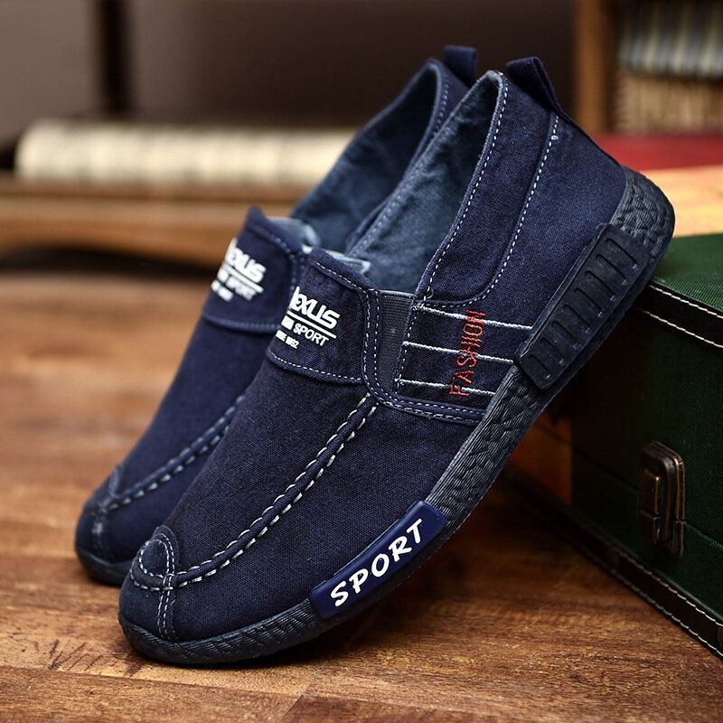 Męskie Płócienne Lekkie Miękkie Podeszwy Casual Walking Loafers