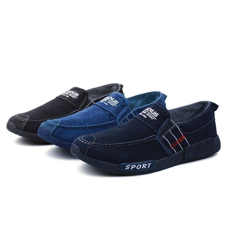 Męskie Płócienne Lekkie Miękkie Podeszwy Casual Walking Loafers