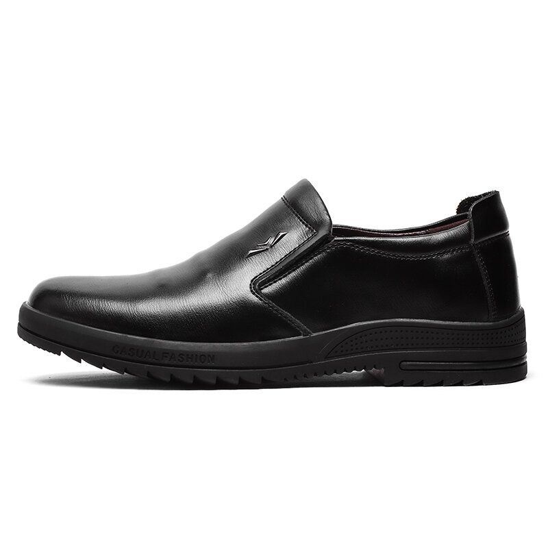 Męskie Wygodne Oryginalne Skórzane Antypoślizgowe Buty W Stylu Casual