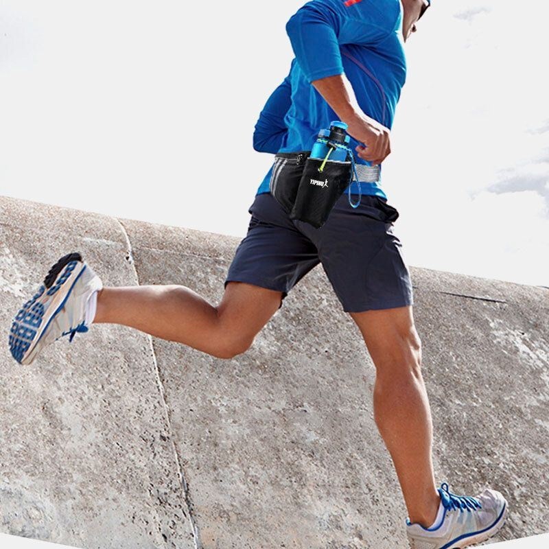 Mężczyźni Nylonowy Otwór Na Słuchawki Wodoodporny Outdoor Running Sports CZajnik Torba Torba Na Telefon Torba Na Talię
