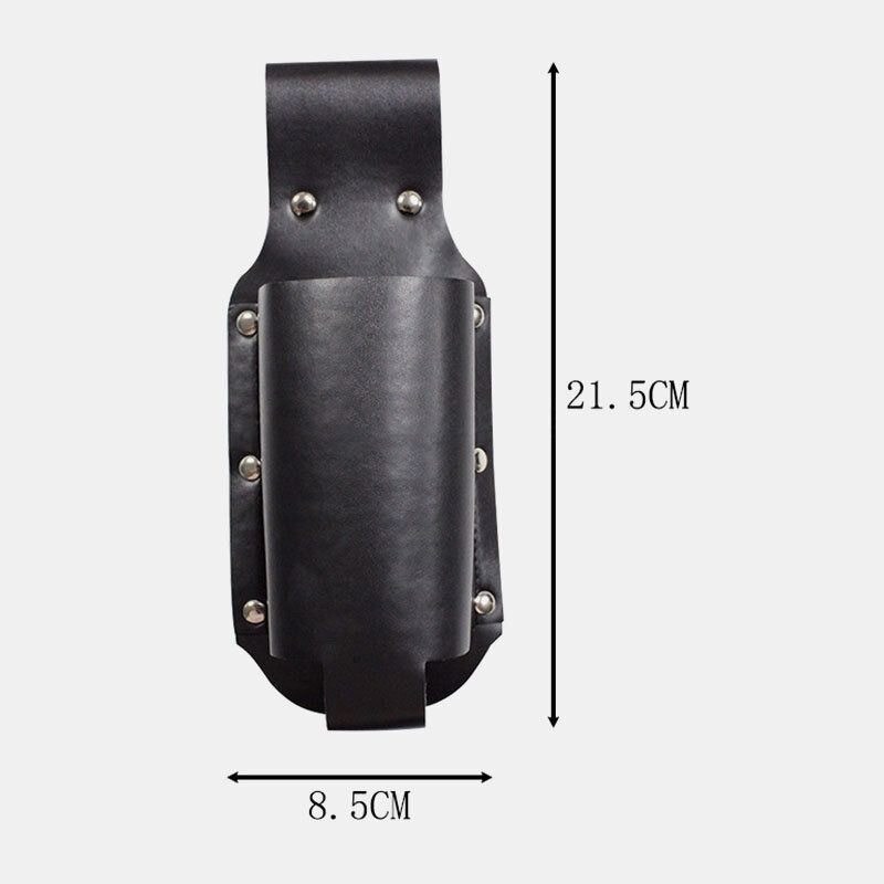Mężczyźni Vintage Faux Leather Talia Torba Na Butelkę Torba Do Noszenia Fanny Pack Z Uchwytem Na Butelkę Wody