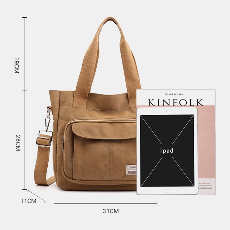 Damska Lekka Torba Na Co Dzień Solidna Torebka O Dużej Pojemności Crossbody Bag