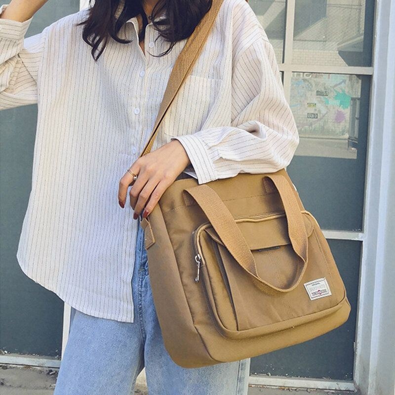 Damska Lekka Torba Na Co Dzień Solidna Torebka O Dużej Pojemności Crossbody Bag