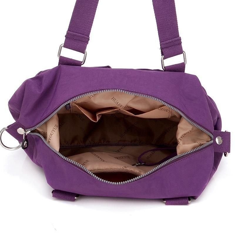 Damska Nylonowa Lekka Torba Crossbody Z Wieloma Kieszeniami O Dużej Pojemności