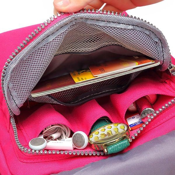 Damska Nylonowa Torba Podróżna Paszportowa Torba Podróżna Crossbody Przydatna Torba Na Ramię