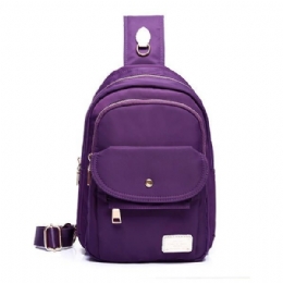 Damska Nylonowa Wodoodporna Torba Na Klatkę Piersiową O Dużej Pojemności Outdoor Crossbody Bag