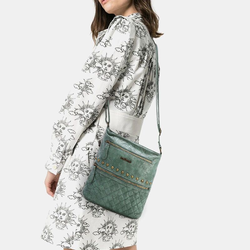 Damska Torba Na Ramię Z Wodoodpornym Sprzętem Argyle Anti-theft Crossbody Bag