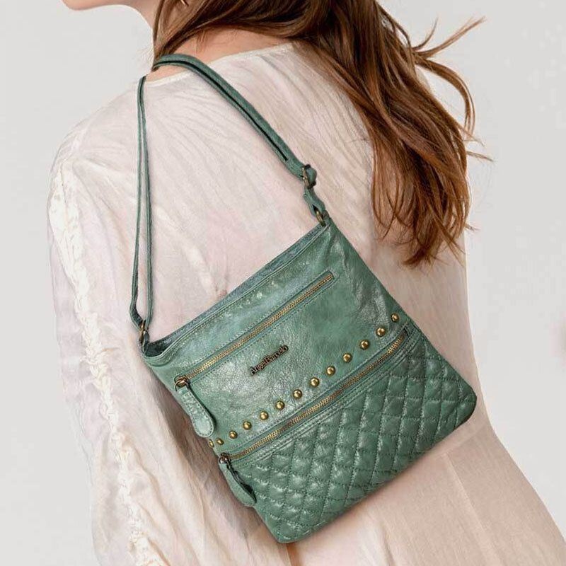 Damska Torba Na Ramię Z Wodoodpornym Sprzętem Argyle Anti-theft Crossbody Bag
