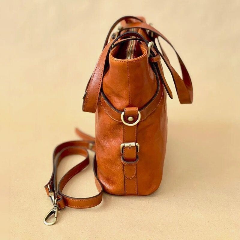 Damska Wodoodporna Torba Na Ramię O Dużej Pojemności W Stylu Vintage Torba Na Ramię Ze Sztucznej Skóry Z Kabrioletem