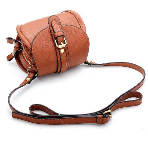 Damski Pasek Ze Skóry Pu Ozdobiony Podwójnym Zamkiem Błyskawicznym Mini Torebka Crossbody