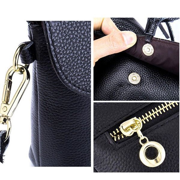 Damskie Torebki Z Prawdziwej Skóry Z Frędzlami Mini Torby Na Ramię Vintage Hasp Crossbody Torby 5.5 Cala Torby Na Telefon
