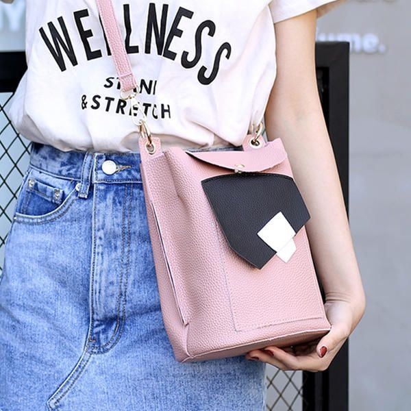 Kobiet Pu Skórzana Śliczna Torba Na Telefon Modna Mini Torba Na Ramię Crossbody