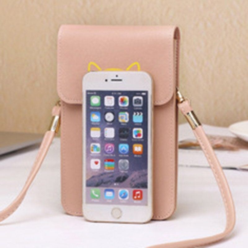 Kobiety 6.3 Calowy Ekran Dotykowy Torba Crossbody Torba Na Telefon Torba Na Ramię
