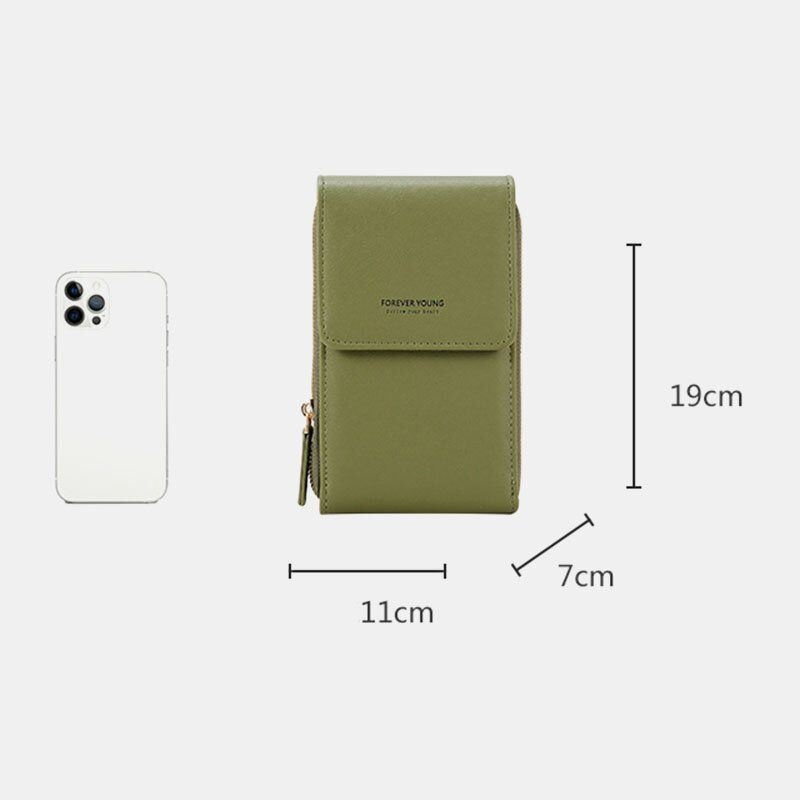 Kobiety 6.5-calowa Torba Z Ekranem Dotykowym Kopertówka Torba Na Karty Duża Pojemność Wielo-kieszeniowa Torba Na Telefon Crossbody