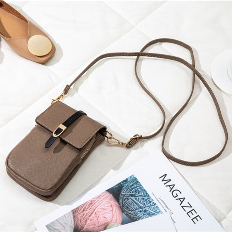 Kobiety Casual Patchwork 6.3-calowa Torba Na Telefon Crossbody Bag