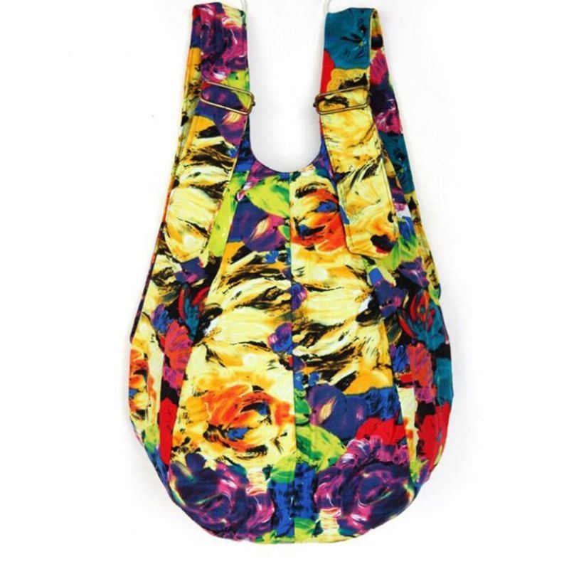 Kobiety Etniczne Płótno Patchwork Crossbody Torba