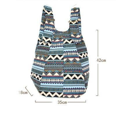 Kobiety Etniczne Płótno Patchwork Crossbody Torba