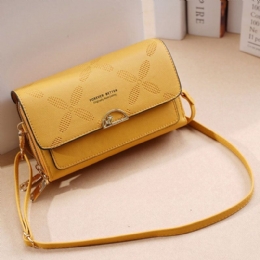 Kobiety Faux Leather Fashion Wielofunkcyjna Torba Na Telefon Z Kwiatowym Wzorem Torba Crossbody
