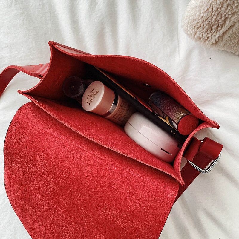 Kobiety Faux Leather Kontrastowy Kolor Wzór Z Łosiem Bożonarodzeniowym Mała Kwadratowa Torba Torba Na Ramię Crossbody Bag