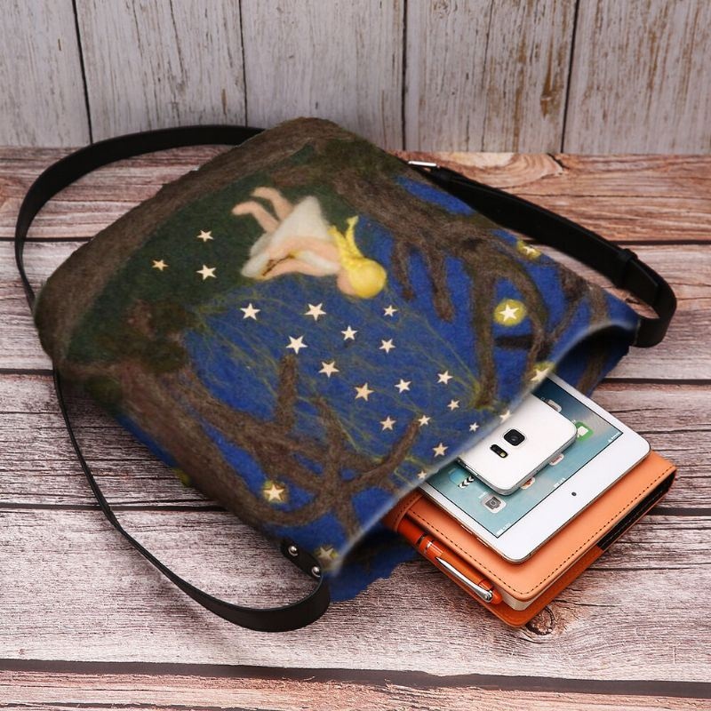 Kobiety Kolorowe Diy Girl Torba Na Włosy Jagnięce Torba Crossbody Torba Na Ramię