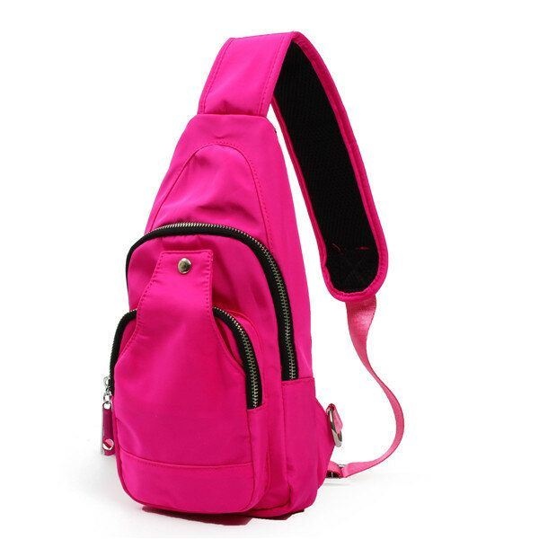 Kobiety Mężczyźni Nylonowe Torby Na Klatkę Piersiową Sportowe Wodoodporne Torby Crossbody Casual Torby Na Zewnątrz