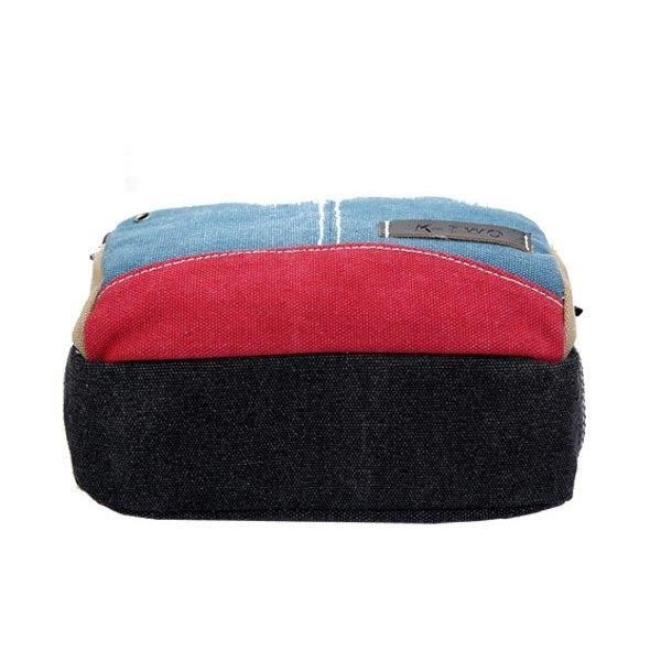 Kobiety Płócienne Torby Crossbody Kontrastowe Kolory Dorywczo Małe Torby Na Ramię Messenger Torby