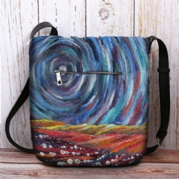 Kobiety Starry Sky Kolorowe Diy Lamb Hair Bag Crossbody Bag