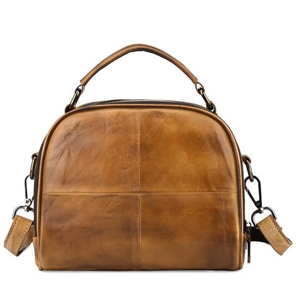 Kobiety Vintage Prawdziwej Skóry Ręcznie Robione Pędzle Kolorowe Torebki Szwy Crossbody Torby
