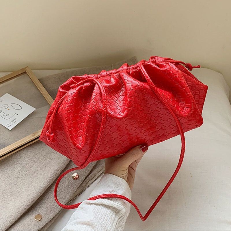 Moda Damska Tkania Solidna Torba Crossbody Torba Na Ramię Torba Sprzęgła