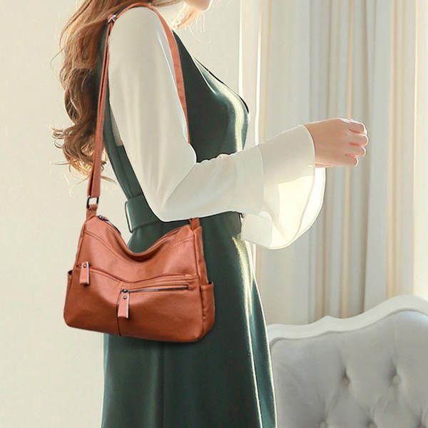 Torba Na Ramię Dla Kobiet Faux Leather Leisure Torba Na Ramię Crossbody