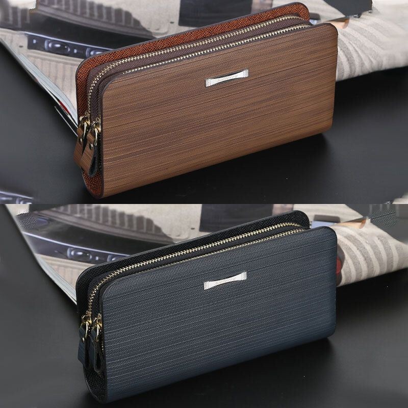 Baellerry Men Pu Leather Duża Pojemność Multi-card Slot Carry Handle Casual Clutch Bag Portfel Na Karty