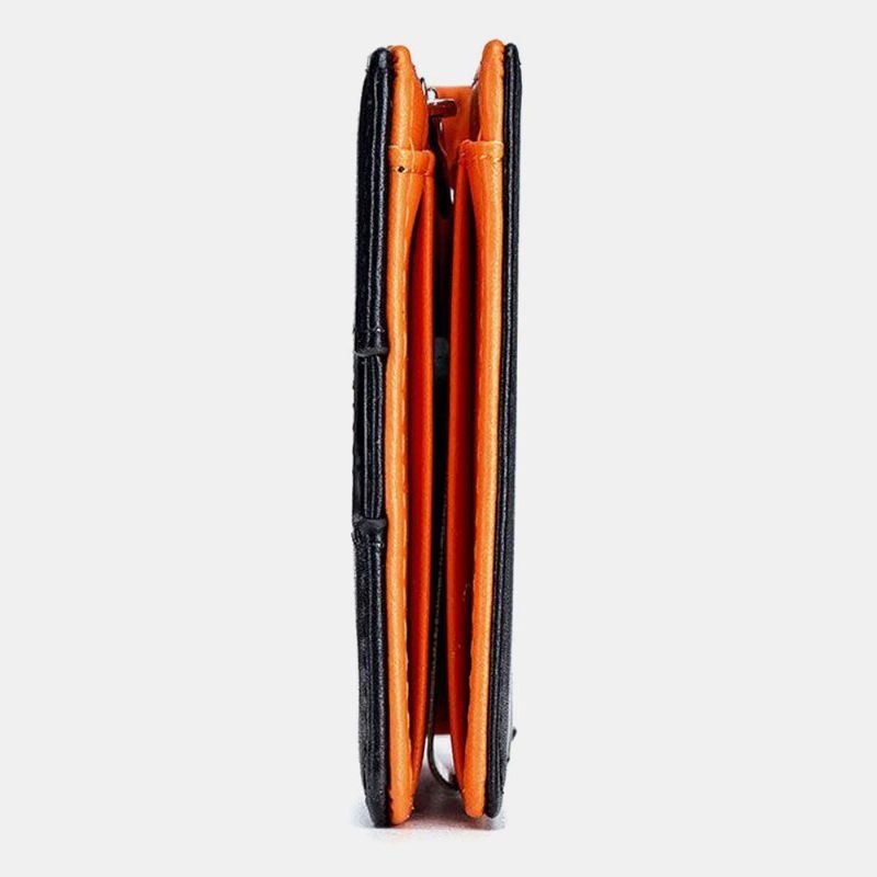Mężczyźni Bifold Skórzane Portfele Anti-theft Szczotka Posiadacz Karty Multi-card Slot Portmonetka Portfele Skóry Wołowej