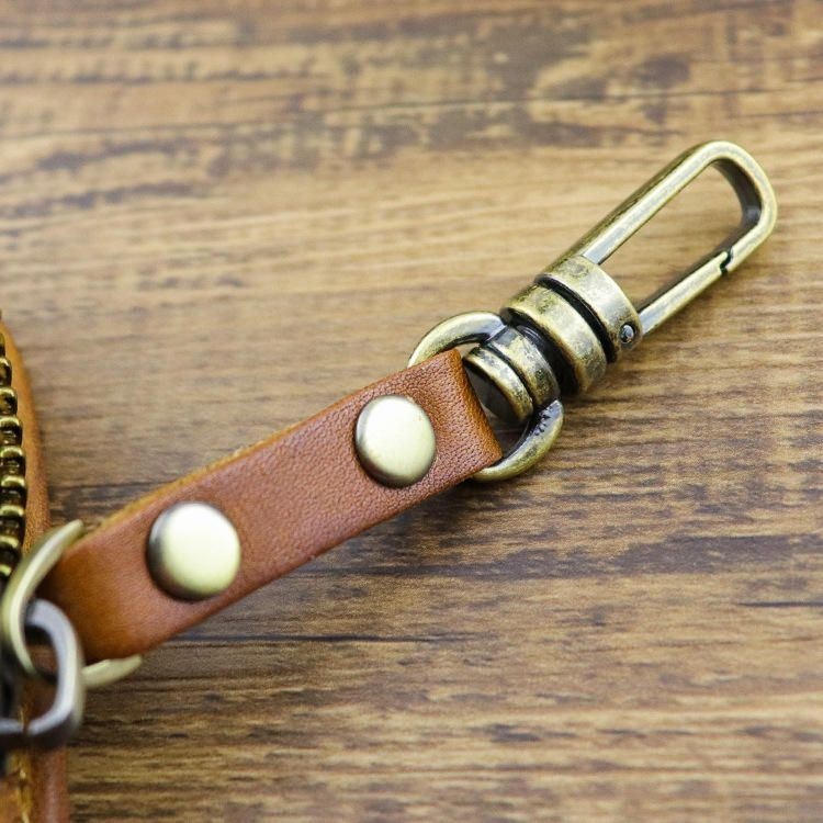 Męska Skórzana Torba Na Klucze W Stylu Vintage Portfel Na Pieniądze Klips