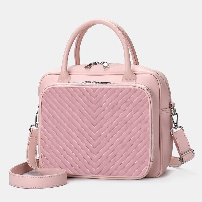 Damska Designerska Torba Na Laptopa W Paski Torebka Na Ramię