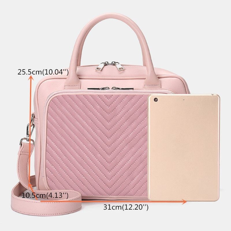 Damska Designerska Torba Na Laptopa W Paski Torebka Na Ramię