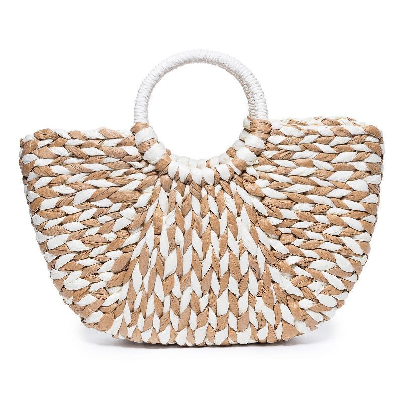 Damska Letnia Torebka Ze Słomy Torebka Outdoor Casual Bag Handle Satchel