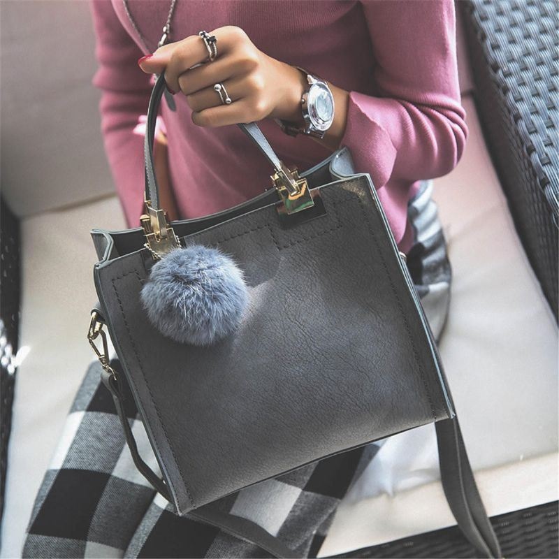 Damska Skórzana Torebka Damska Torba Na Ramię Tote Crossbody Messenger Bag