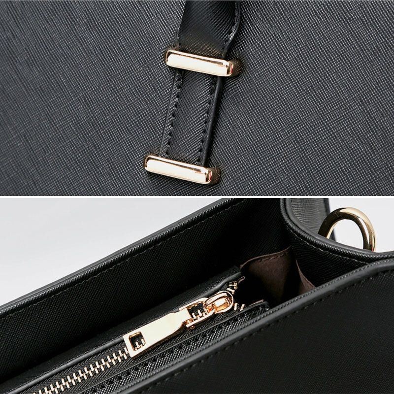 Damska Torebka Na Co Dzień O Dużej Pojemności Z Wieloma Przegrodami Faux Leather Crossbody Bag Torebka
