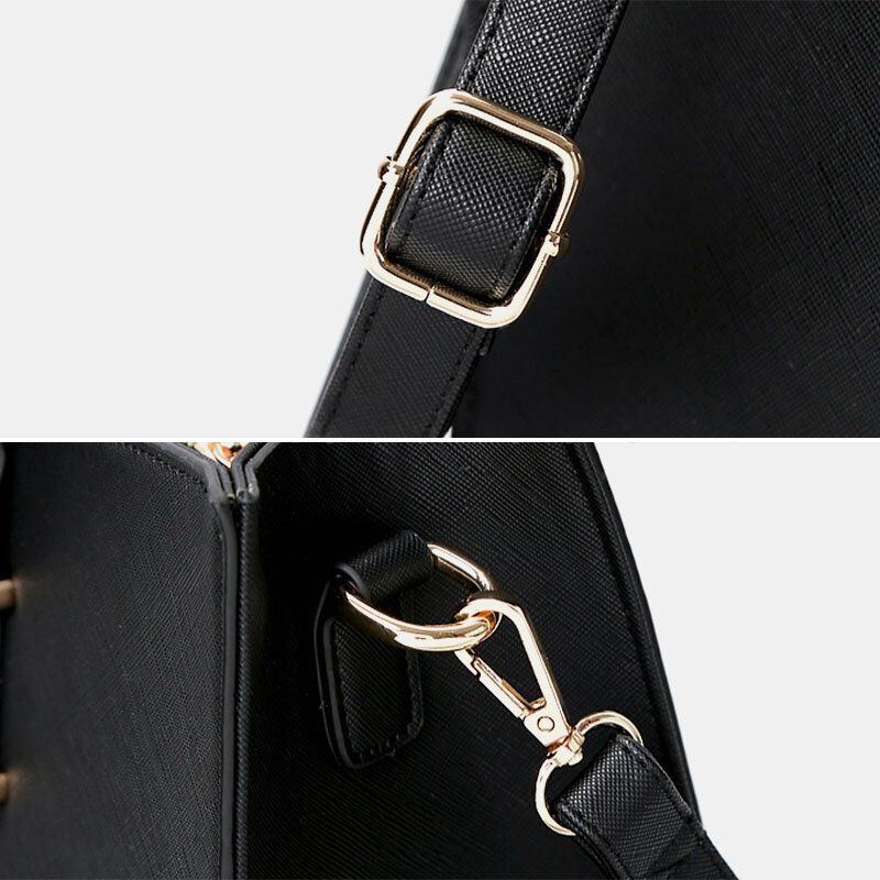 Damska Torebka Na Co Dzień O Dużej Pojemności Z Wieloma Przegrodami Faux Leather Crossbody Bag Torebka