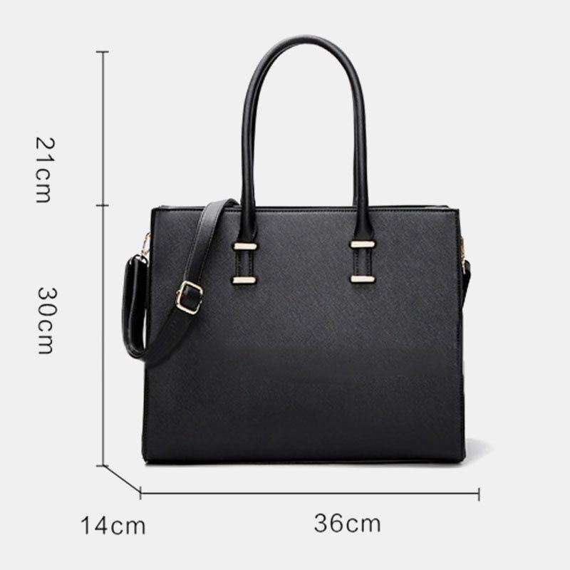 Damska Torebka Na Co Dzień O Dużej Pojemności Z Wieloma Przegrodami Faux Leather Crossbody Bag Torebka