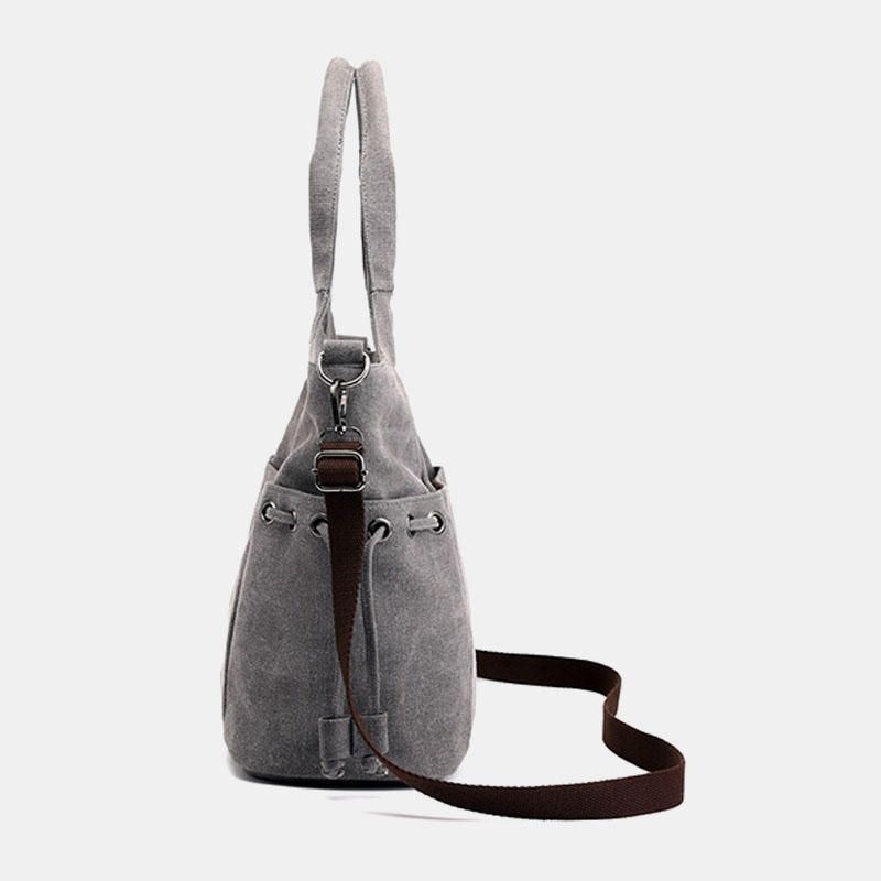Damska Torebka Płócienna O Dużej Pojemności Torba Na Ramię Crossbody Torba Na Zakupy Na Zewnątrz
