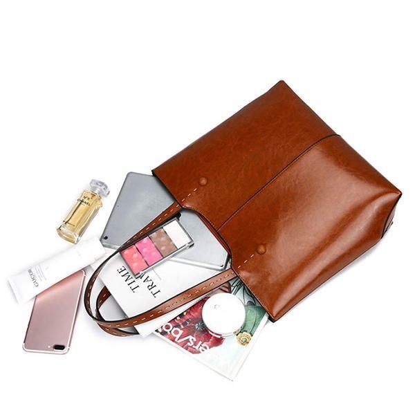 Damska Torebka Ze Skóry Olejnej Torba Retro Crossbody