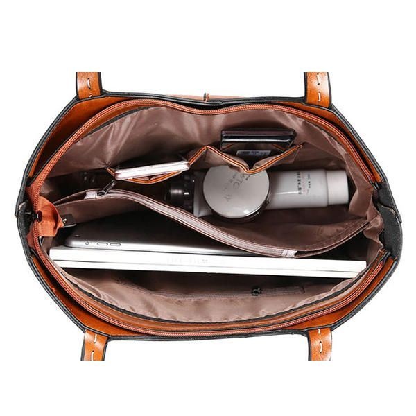 Damska Torebka Ze Skóry Olejnej Torba Retro Crossbody